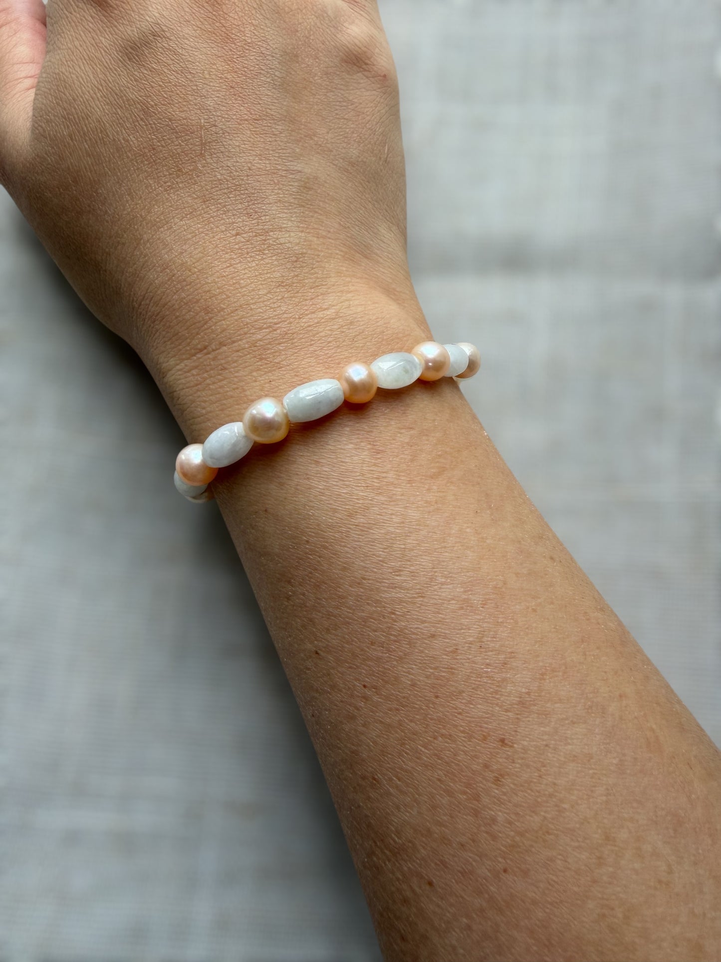Jadeite Pearl Bracelet