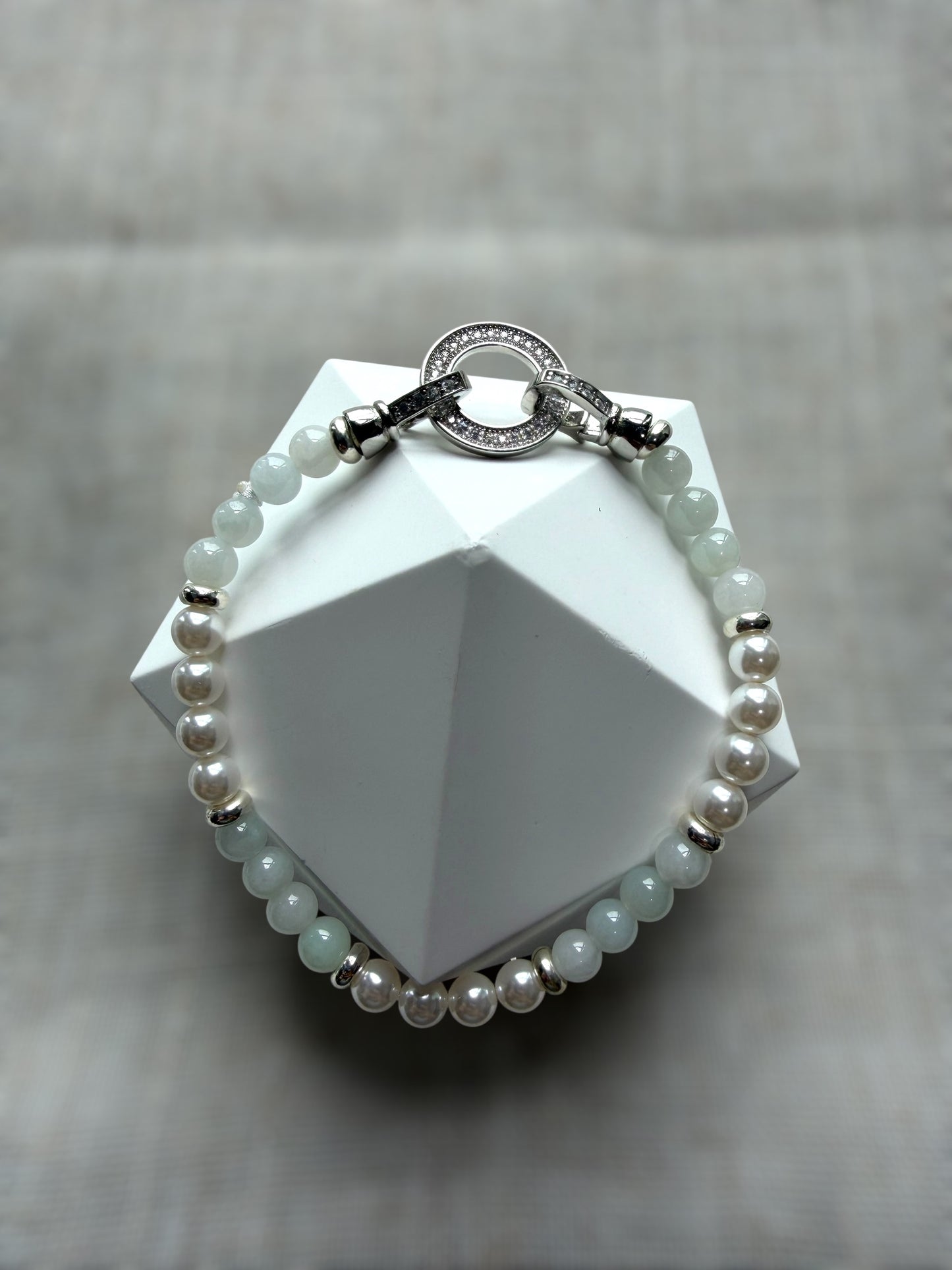 Jadeite Pearl Bracelet