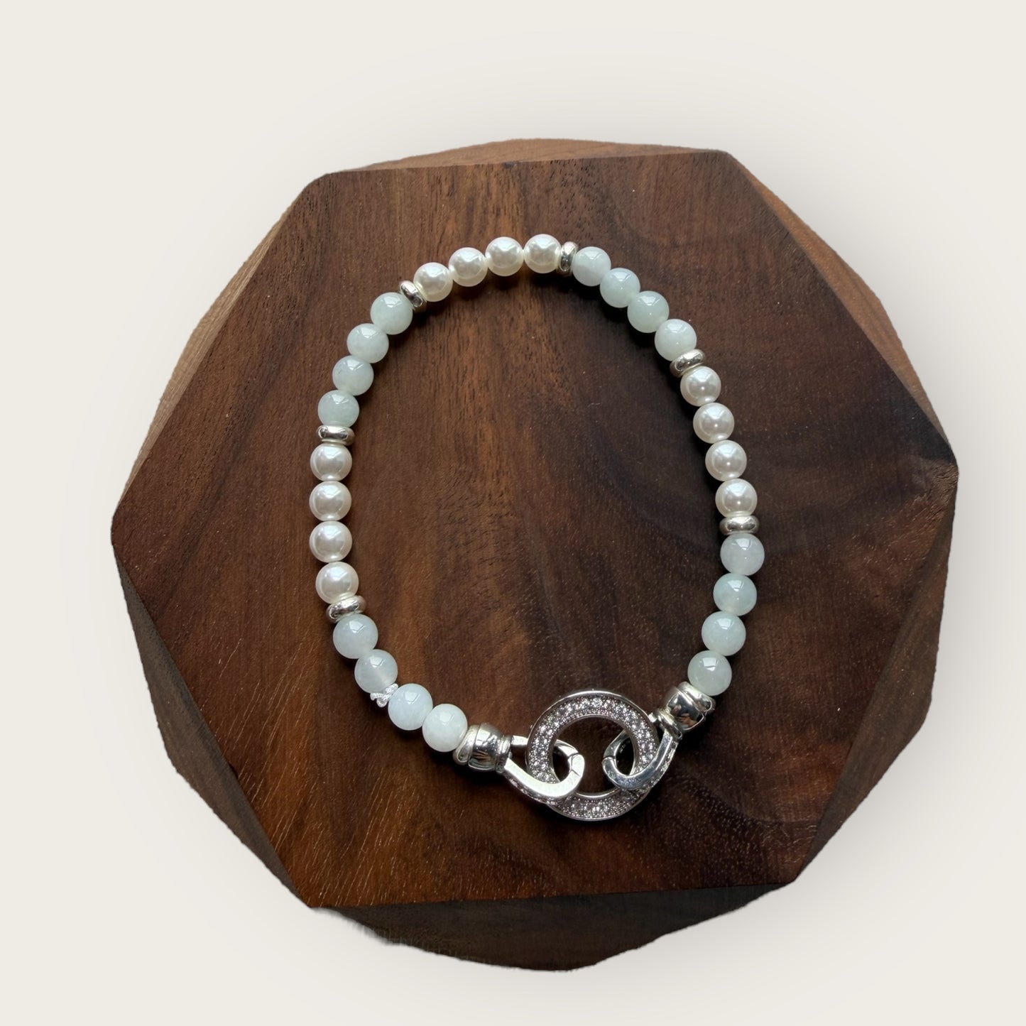 Jadeite Pearl Bracelet