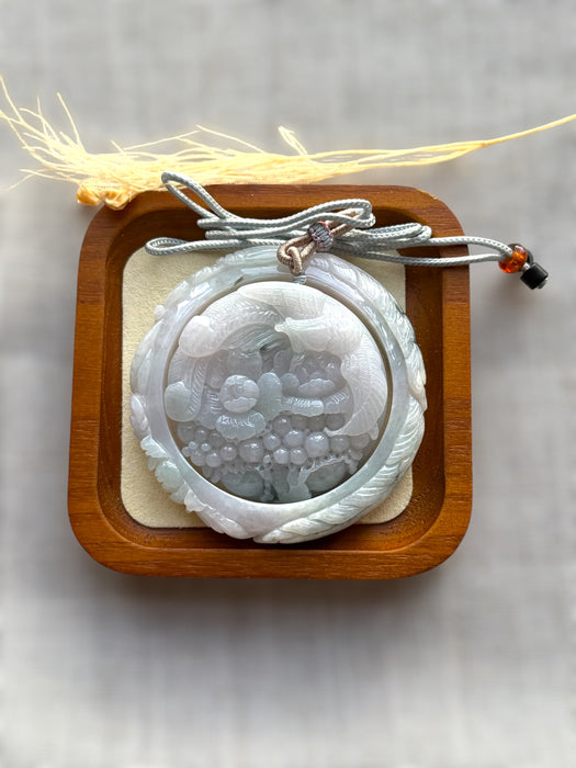 Carved Jadeite Bangle Set