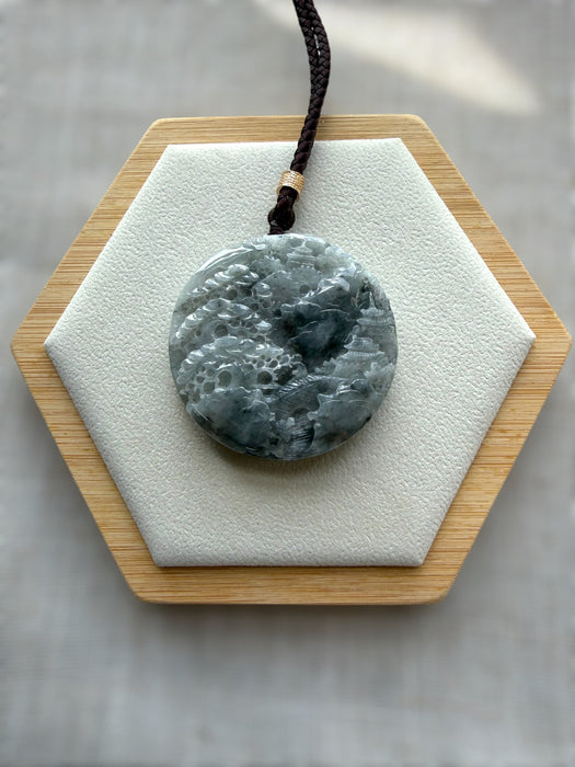 Carved Jadeite Bangle Set