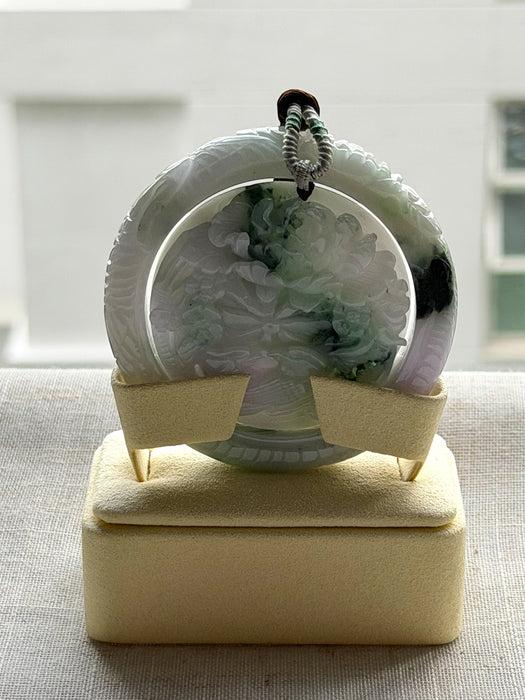 Carved Jadeite Bangle Set