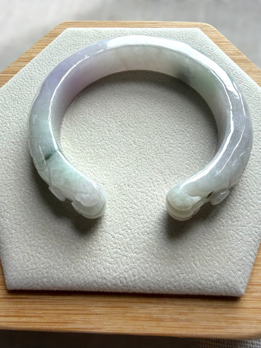 Carved Jadeite Bangle Set