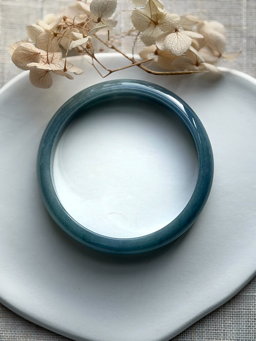 Blue Guatemala Jadeite Bangle