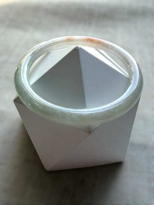 White Sajin Jadeite Bangle