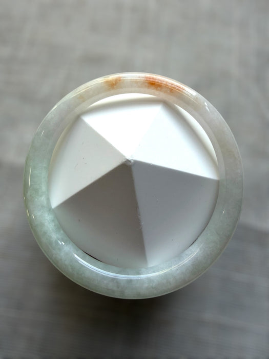 White Sajin Jadeite Bangle